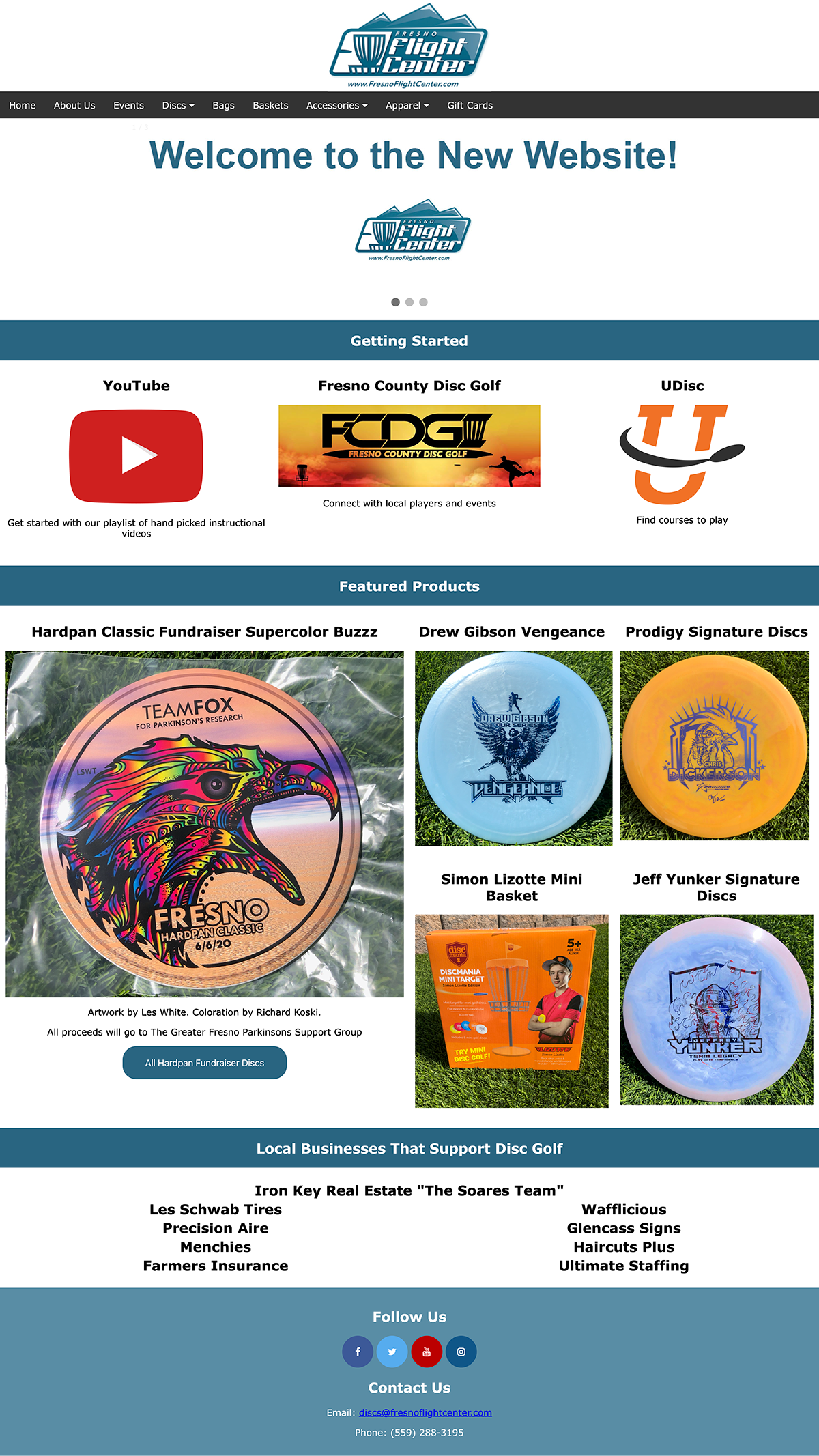 Updated Website Homepage