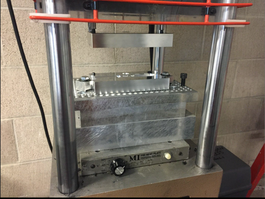 Mold Installed in Morgan Press Machine