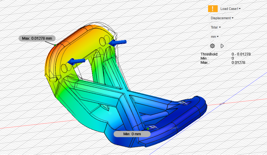Reinforced Bracket FEA Analysis